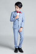 Load image into Gallery viewer, Denim Blue Classic 5 Piece Boys Suits