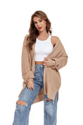 Charger l'image dans la visionneuse de la galerie, Khaki Long Sleeve Front Cardigan
