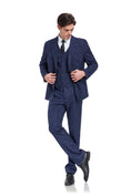 Load image into Gallery viewer, Plaid Men's 3 Piece Slim Fit Suits (MORE COLORS+)