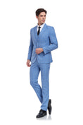 Load image into Gallery viewer, Plaid Men's 3 Piece Slim Fit Suits (MORE COLORS+)