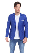 Load image into Gallery viewer, Royal Blue Men's Two Button Blazer for Party, Wedding and Business
