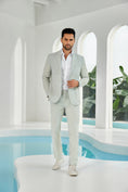 Load image into Gallery viewer, Summer Seersucker Striped 2 Piece Men's Suit (Upgraded Version)