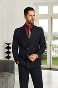 Load image into Gallery viewer, Designer Style Double Breasted Men's Blazer