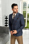 Load image into Gallery viewer, Designer Style Double Breasted Men's Blazer