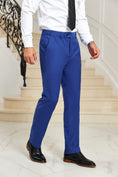 Load image into Gallery viewer, Royal Blue Men's Pants for Party, Wedding and Business