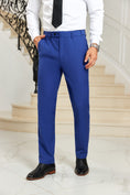 Load image into Gallery viewer, Royal Blue Men's Pants for Party, Wedding and Business