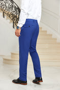 Load image into Gallery viewer, Royal Blue Men's Pants for Party, Wedding and Business