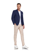 Load image into Gallery viewer, Navy Men's Two Button Blazer for Party, Wedding and Business