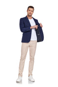 Load image into Gallery viewer, Navy Men's Two Button Blazer for Party, Wedding and Business