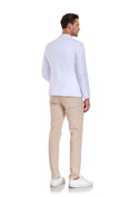 Load image into Gallery viewer, White Men's Two Button Blazer for Party, Wedding and Business