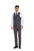Load image into Gallery viewer, Plaid Men's 3 Piece Slim Fit Suits (MORE COLORS+)