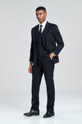 Load image into Gallery viewer, Royal Blue Stripe Men's 3 Piece Suits