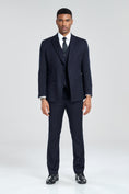 Load image into Gallery viewer, Royal Blue Stripe Men's 3 Piece Suits