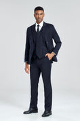 Load image into Gallery viewer, Royal Blue Stripe Men's 3 Piece Suits