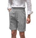 Charger l'image dans la visionneuse de la galerie, Seersucker Striped Expandable Waist Men's Summer Shorts