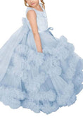 Load image into Gallery viewer, Flower Girl Dresses for Wedding Lace Puffy Pleated Tulle Pageant Princess Gown