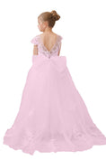 Load image into Gallery viewer, Flower Girl Dresses Applique Tulle Pageant Princess Gown