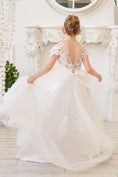Load image into Gallery viewer, Flower Girl Dresses Applique Tulle Pageant Princess Gown