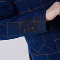 Charger l'image dans la visionneuse de la galerie, Blue Plaid Elegant 5 Piece Boys Suits