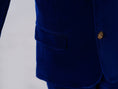 Cargar la imagen en la vista de la galería, Royal Blue Velvet 5 Piece Boy's Formal Boys Suits