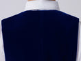 Cargar la imagen en la vista de la galería, Royal Blue Velvet 5 Piece Boy's Formal Boys Suits