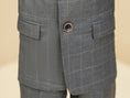 Charger l'image dans la visionneuse de la galerie, Grey Plaid Elegant 5 Piece Boys Suits