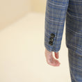 Charger l'image dans la visionneuse de la galerie, Blue and White Plaid Elegant 5 Piece Boys Suits