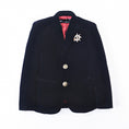 Load image into Gallery viewer, Black Velvet 3 Piece Boy's Formal Boys Suits With Jacket Vest Pants