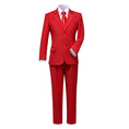 Load image into Gallery viewer, Red Kid Boys Formal Classic Suits Set 5 Piece Boys Suits