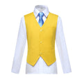 Load image into Gallery viewer, Yellow Classic 4 Piece Boy's Suits With Vest+Pants+Shirt+Tie