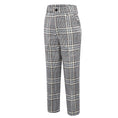 Load image into Gallery viewer, Grey and White Plaid Elegant Formal 5 Piece Boys Suits