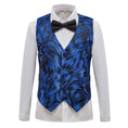 Load image into Gallery viewer, Blue Unique Patterned Party 5 Piece Boys Suits