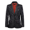 Charger l'image dans la visionneuse de la galerie, Black Unique Patterned Party 5 Piece Boys Suits