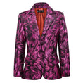 Charger l'image dans la visionneuse de la galerie, Fuchsia Unique Patterned Party Banquet 5 Piece Boys Suits