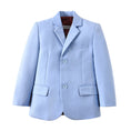 Load image into Gallery viewer, Light Blue 3 Piece Kids Boys' Formal Fit Blazer Vest and Pants Dress Suits Set