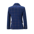 Charger l'image dans la visionneuse de la galerie, Blue Plaid Elegant 5 Piece Boys Suits