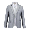 Cargar la imagen en la vista de la galería, Light Grey Formal Classic Suits Set 5 Piece Boys Suits