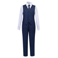 Charger l'image dans la visionneuse de la galerie, Navy Kid Formal Classic 5 Piece Boys Suits