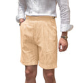 Charger l'image dans la visionneuse de la galerie, Seersucker Striped Expandable Waist Men's Summer Shorts