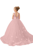 Load image into Gallery viewer, Flower Girl Dresses Applique Tulle Pageant Princess Gown