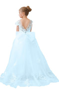 Load image into Gallery viewer, Flower Girl Dresses Applique Tulle Pageant Princess Gown