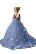 Load image into Gallery viewer, Flower Girl Dresses Applique Tulle Pageant Princess Gown