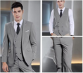 Load image into Gallery viewer, Stylish Peak Lapel Double Breasted One Button 3 Piece Men's Suit