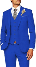 Load image into Gallery viewer, Formal Business Wedding Groom Prom Party 3 Piece Mens Suit