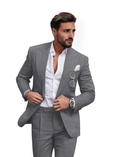Load image into Gallery viewer, Summer Casual Linen Men's Slim Fit 2 Piece Suit