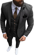 Load image into Gallery viewer, Slim Fit One Button Formal Wedding Groomsmen Prom Tuxedo 3 Piece Suit Mens