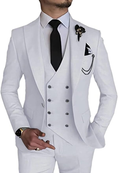 Load image into Gallery viewer, Stylish Peak Lapel Double Breasted One Button 3 Piece Men's Suit