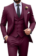 Load image into Gallery viewer, Mens Suit Slim Fit 3 Piece Suit Men Formal Tuxedo Set