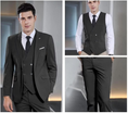 Load image into Gallery viewer, Stylish Peak Lapel Double Breasted One Button 3 Piece Men's Suit