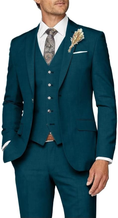 Load image into Gallery viewer, Formal Business Wedding Groom Prom Party 3 Piece Mens Suit